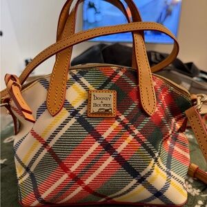 Dooney & Bourke Colorful Plaid Satchel